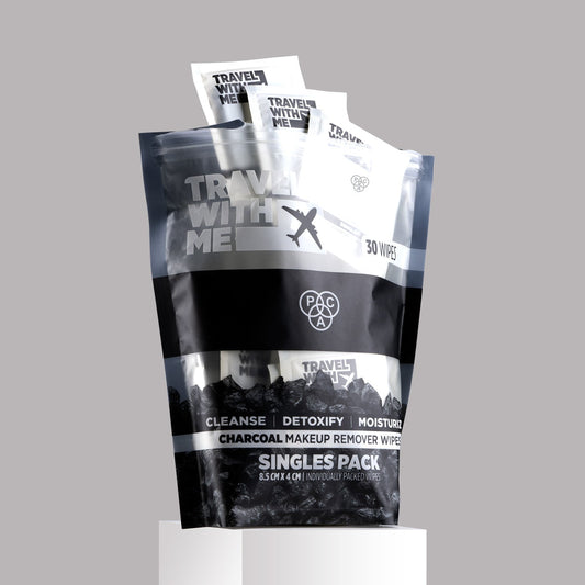 PAC Cosmetics Travel With Me Charcoal Wipes (Singles) (30 N)