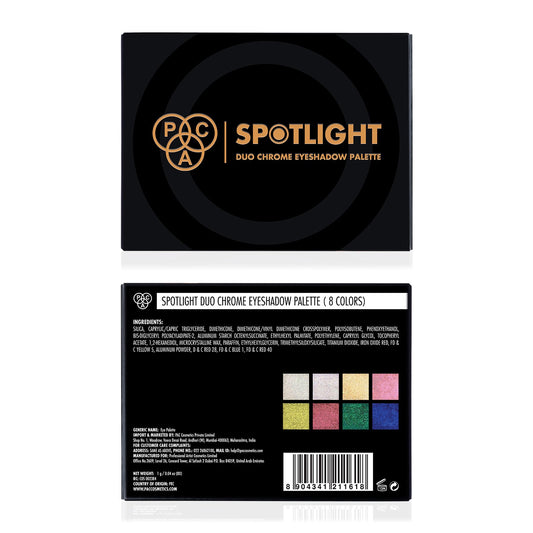 PAC Cosmetics Spotlight Duo Chrome Eyeshadow X8 (8 gm)