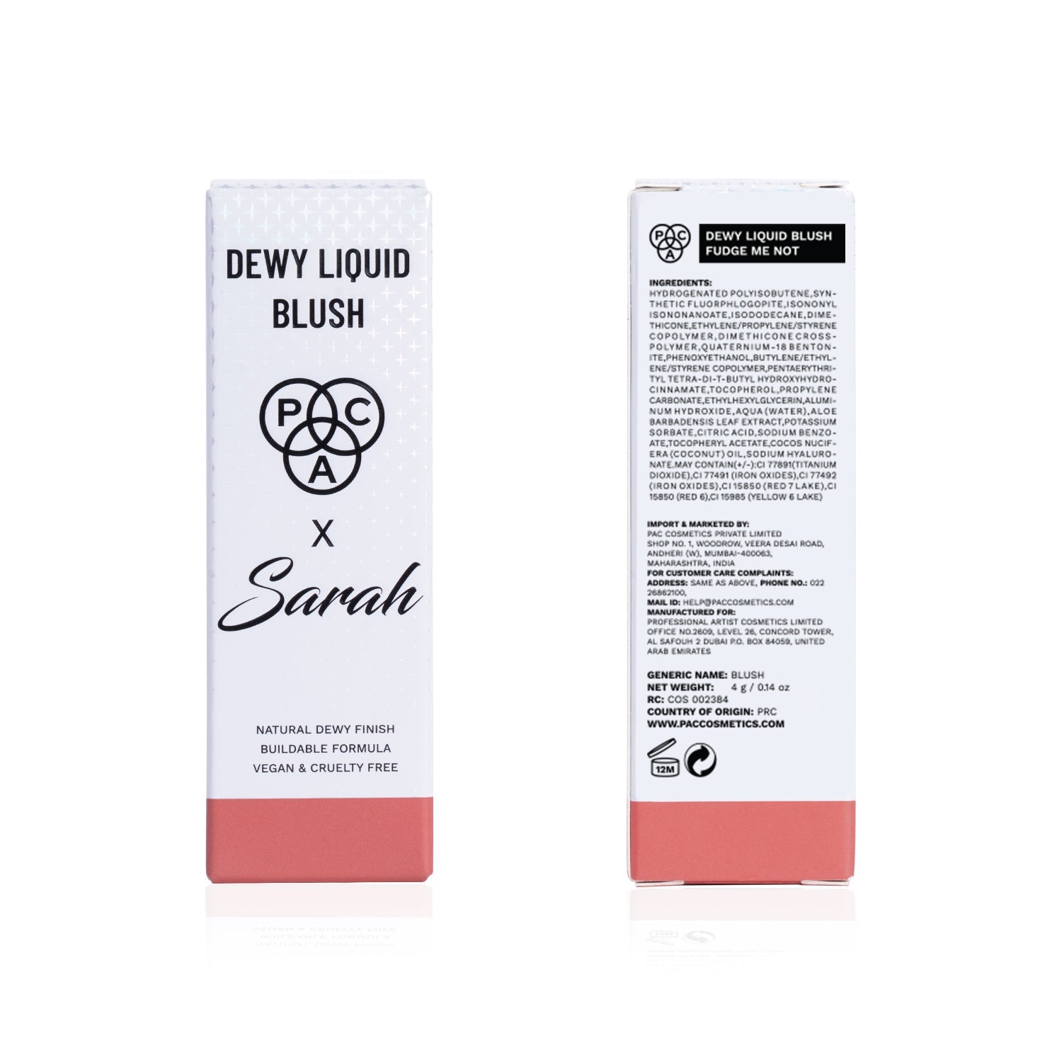 PAC X Sarah Dewy Liquid Blush #Color_Fudge me not